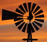 Windmill Sunset (Composition #6)