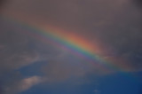 Rainbow Segment with Blue Sky