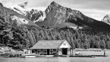 Maligne Lake boathouse