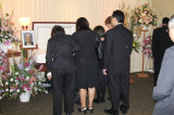 Family saying goodbye