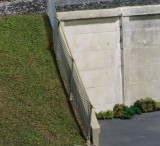 Macro close-up of hand-made slope fence
