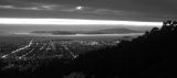 Berkeley Hills and bay at night - LHS-bay-100306b&w-rgb