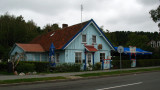 Weathered old restaurant in Juodkrantė