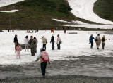 Walking out amongst the snow