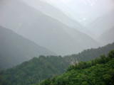 Rows of hills in the distance