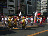 Procession of dancers in traditional garb