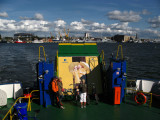 Aboard the ferry to Smiltynė