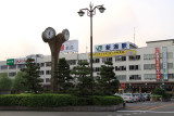 Early morning outside Niigata Station