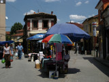 Vendors on the edge of the bazaar