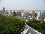 Akita skyline from atop the Osumi-yagura