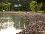 View along the pond to the Keizan-dō