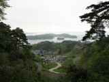 High above Matsushimas rural outskirts