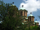 Domes of Sveti Marko on a sunny day