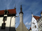 Town hall and neighboring buildings