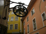 Cast-iron sign in the backstreets