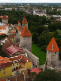 Row of towers along the Old Town walls