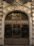 Ornate gate at Elizabetes iela No. 10