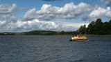 Tourist boat on Lake Gatvė