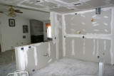 Drywall is drying
