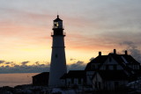 DSC00479.jpg SEA SMOKE BLANKETS PORTLAND HEAD LIGHT SUNRISE donald verger maine lighthouses, frozen!