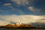 154DSC03436.jpg WILD SNOW SQUALL AND WATERSPOUT AT NUBBLE LIGHTHOUSE
