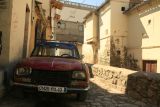 an old car in the old city