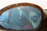 Me in the wing mirror!