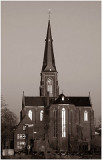 Church across the river Maas