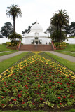 Looking up to the Conservatory from the tunnel