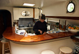 Diana in the galley