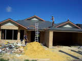 Roof Cladding nearly done.