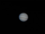 Jupiter thru the C11 with a 9.7mm eyepiece.
F3.2 @ 1/10th second, ISO 100.
