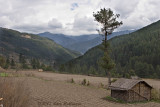 Plowed Field with Bamboo Hut