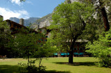 The Ahwahnee Hotel grounds