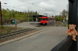  At the Metro station in the forest at Frognerseteren.