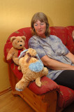 With Tom's mother