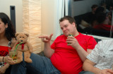 I must be kind with him, he's bigger than me!
