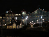 Disneys Beach Club Villas at night.