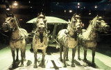 BRONZE HORSES AND CHARRIOTT