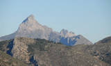 Distant view of Bernia from Guadalest