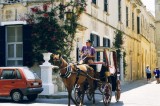 Along street in Malta