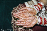 Mehandi on a brides hand