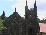 Closer view of church ruins