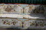 decorated benches