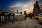 Sunset at the Meenakshi Temple