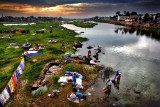 Laundry at the Vaigai River