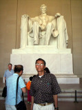Rene en Monumento a Lincoln