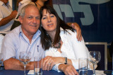 Leah with a man