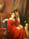 Astronomer Carl Ludwig Edler von Littrow and his wife