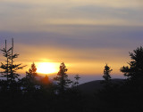 Winter sunset over Pouch Cove